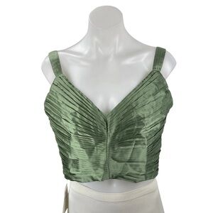 Abercrombie & Fitch Green Crop Top